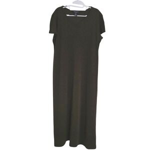 American Eagle Wool Blend V-Neck Maxi Sweater Dress Charcoal Grey Womens Large
